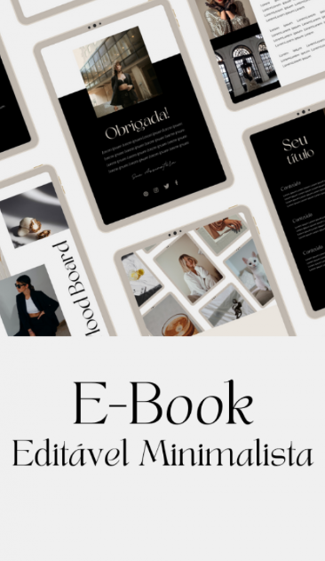E-Book Editável Minimalista Canva